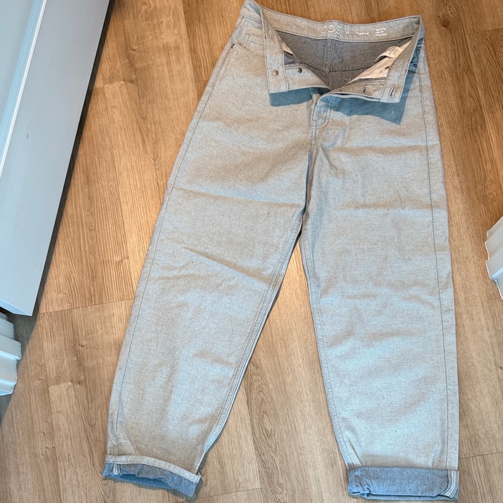 COS Light Gray Boyfriend Jeans